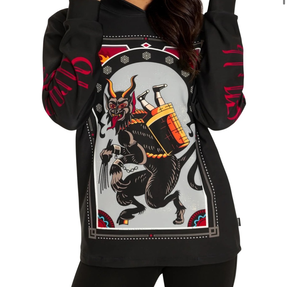 Blackmilk Red and Black Graphic Apparel